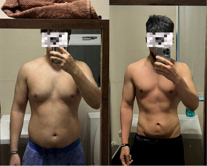 Client transformation before and after