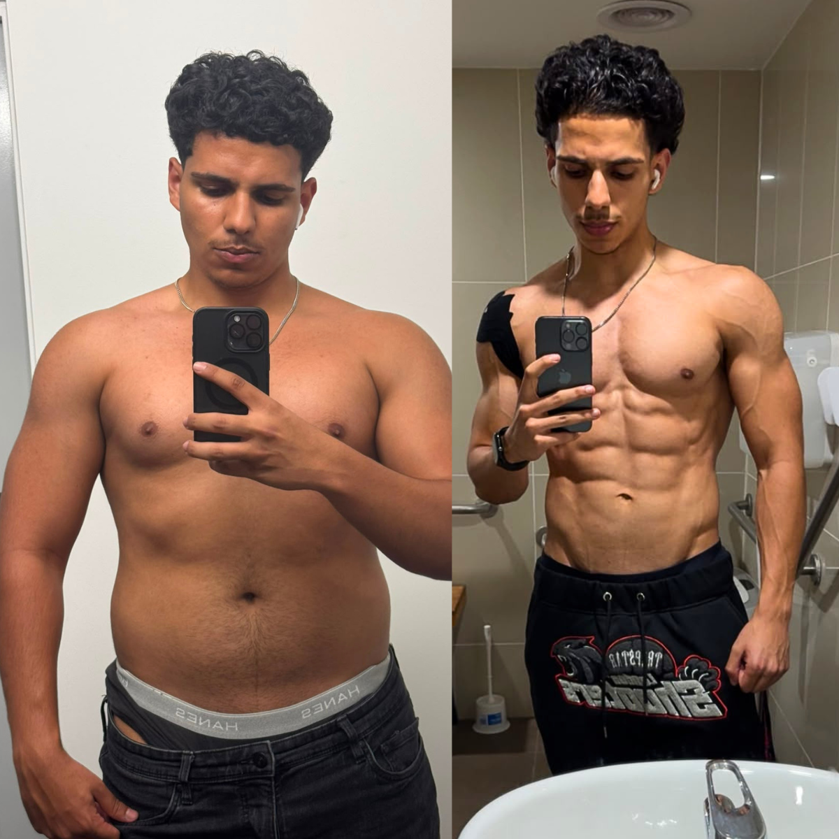 Client transformation before and after
